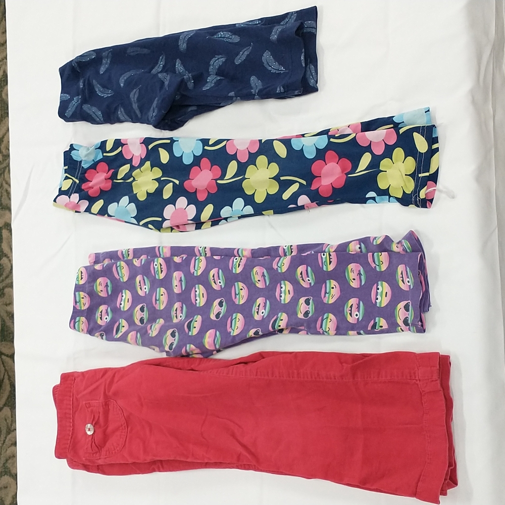 Girls 5 legging/ pants/ Capri BUNDLE